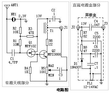 100kHz-30MHz antena activa