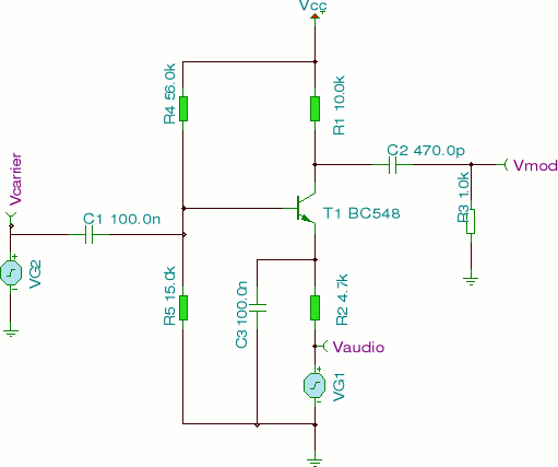 Як зробити схему амплітудного AM-модулятора?
