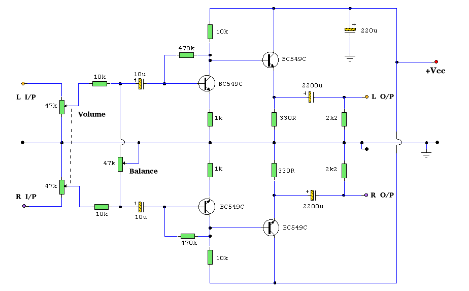 Kõrvaklapid võimendi circuit