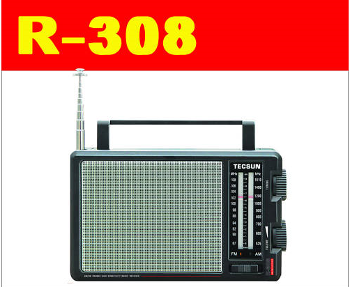 NEW TECSUN R-308 ANALOG AM / FM SIARADWR MAWR RADIO R308