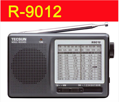 नई Tecsun आर 9012 एफएम, मेगावाट, दप 12 बैंड रेडियो रिसीवर R9012