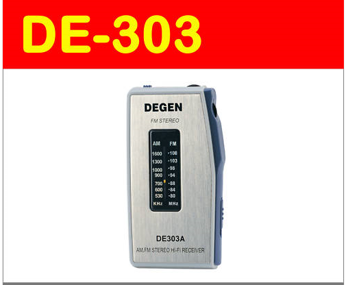 Degen DE303 Portable Mini AM / FM - Stereo Raadio vastuvõtja