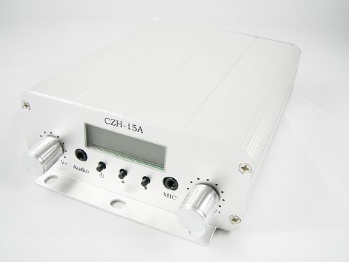 10stk FMUSER 15W CZH-15A FM steríó PLL sendandi GP loftnet máttur KIT