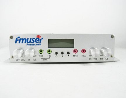 FMUSER 15W V2.0 FM estéreo PLL transmisor de transmisión GP antena KIT de alimentación