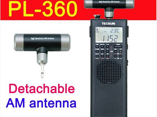 NEW TECSUN PL360 PLL ETM FM / AM / SW / LW PL-360 batera DSP