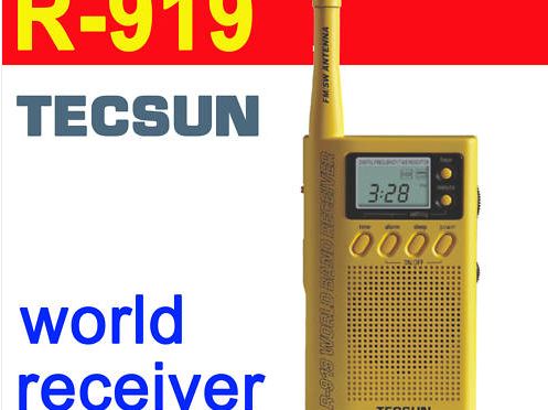 TECSUN R-919 FM AM SW 9 BÅND POCKET RADIO R919