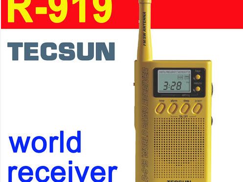 TECSUN R 919 FM AM SW 9 JUOSTOS POCKET RADIJO R919