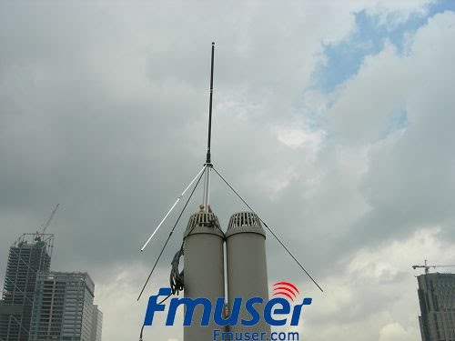 10pcs FMUSER 1/4 gelombang Professional GP Antena untuk 5w, 7w, 15w, 30w, 50w, 100w FM Transmitter BNC atau NJ dengan 8meters 26ft. kabel