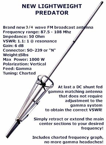 HIGH ENNILL Colinear ALUMINUM ¾ Wave EXTERMINATOR®