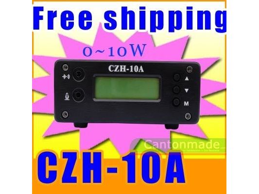 10pcs FMUSER Novinka 10W CZH-10A 87-108MHz fm vysielač vysielajúci stereofónny mikrofón 1/4 vlny GP napájanie antény