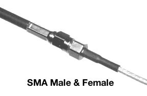 SMA Male a Female Connector