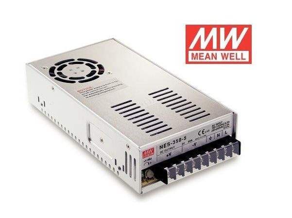 متوسط ​​خوب مگاوات 48V 7.3A 350W AC / DC منبع تغذیه سوئیچینگ NES-350 48 UL اصلی نام تجاری جدید