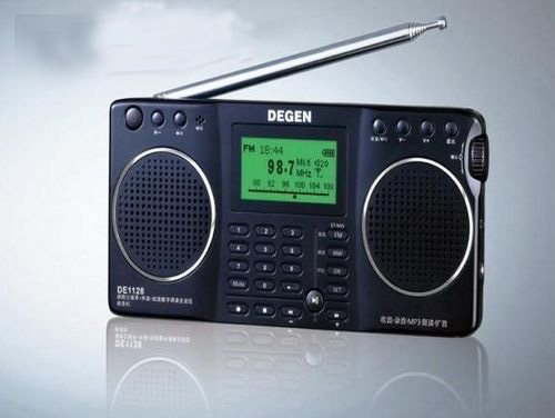 Degen DE1128 FM MW SW Full-band SD-kort E-bok att läsa Radio