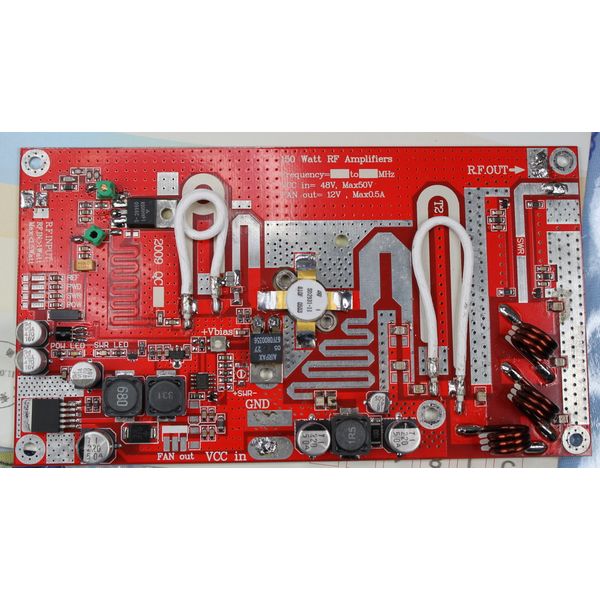 FMUSER FU-150A 150W Ενισχυτής ισχύος RF παλέτα μονάδα 75Mhz - 110Mhz είσοδος 1W έξοδος 150W