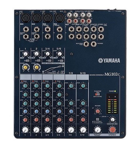 Yamaha canales estéreo MG102C 10 Profesional mezclador digital