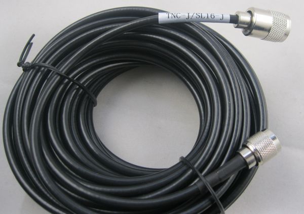 FMUSER -3 Cable alimentador TNC-J-SL15-J de 16 metros