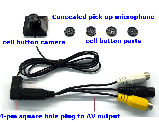FMUSER Telecamera miniaturizzata, mini telecamera, telecamera wireless, telecamera CCD, telecamera microonde