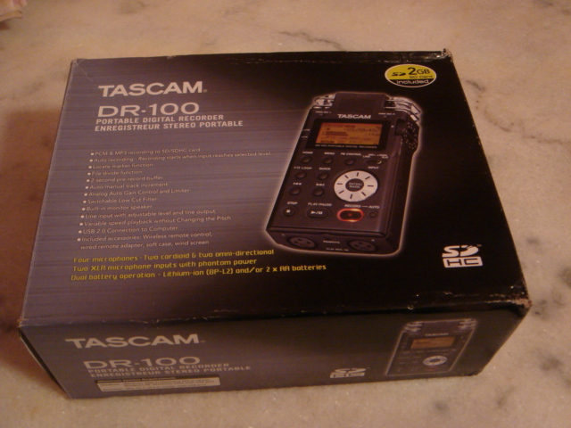 Tascam DR-100-uchel diwedd recordydd cludadwy