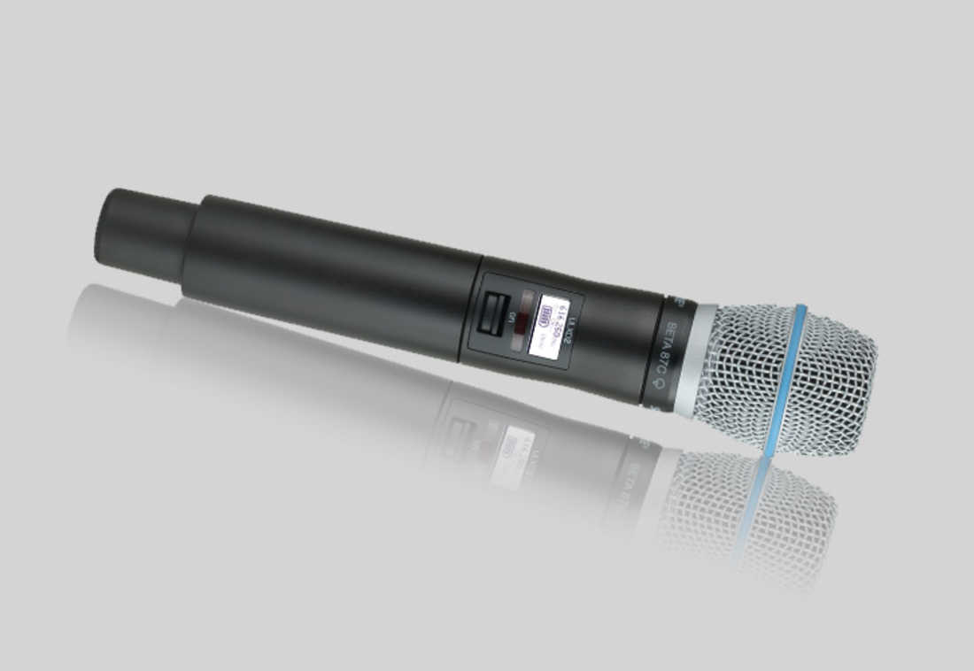 Beta87C handheld wireless microphone transmitter with ULXD2