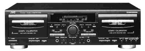 JVC TD-W354BK kuvertë të dyfishtë