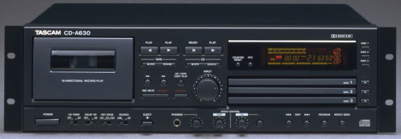 Tascam CD-A630 CD carboplatin Block maşın