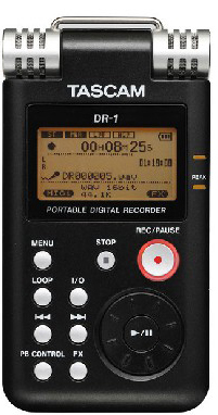 TASCAM DR-1 SD-kaart digitale recorder