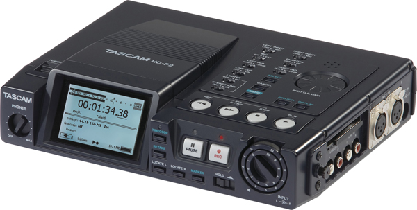 Tascam HD-P2 digital recorder Sırt CF kart