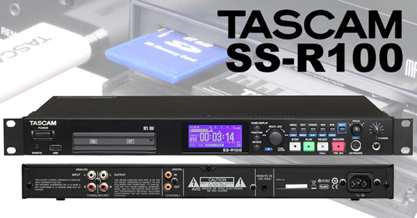 TASCAM SS-R1 CFカードレコーダープロフェッショナル本物の本物の新しいSS-R100