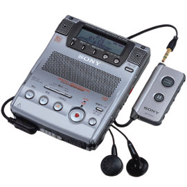 Wawancara SONY MZ-BT100 dengan speaker dan mikrofon Machine MD