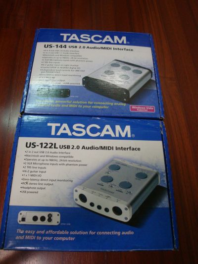 TASCAM US-144의 USB 오디오 인터페이스