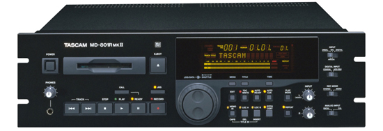 जापान TASCAM MD-801RMKII व्यावसायिक एमडी रिकॉर्डर रैक