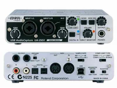 Roland Edirol (Cakewalk) UA-25EX audio interface