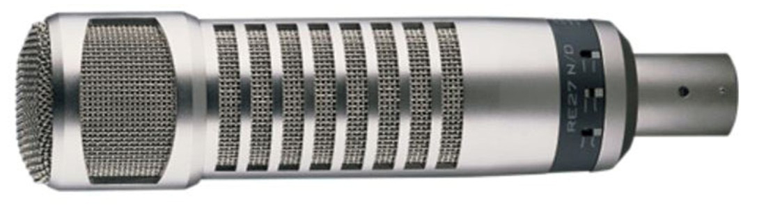 EV RE27 professional dynamic broadcast microphone + EV 309A microphone shock mount