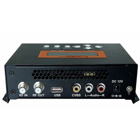 FMUSER FUTV4622A DVB-T MPEG-4 AVC / H.264 SD-кодирующий модулятор (тюнер, вход CVBS / RCA; выход RF) с обновлением USB для домашнего использования