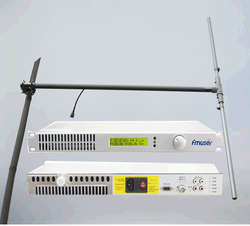 FMUSER 50W FM siųstuvas FM radijo stoties FSN-50B + 1/2 bangos dipolinės antenos rinkiniui