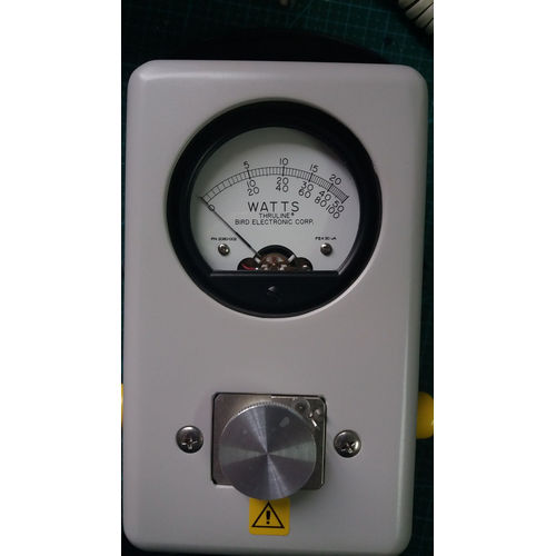 Medir la potencia de RF con un pájaro Thruline 43. inserción analógica clásica y robusta medición de potencia exacta medidor de potencia