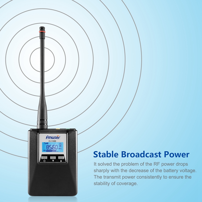 0.2 W bärbar mini FM -sändare