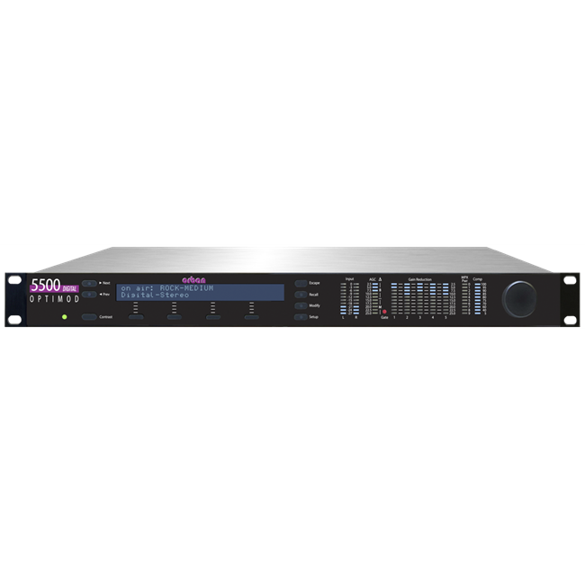 ORBAN OPTIMOD 5500i - FM Digital Audio Processor Lehiakorra OPTIMOD soinua pakete trinko batean prezio merkean inoiz