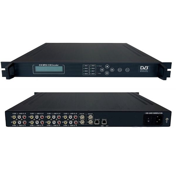 FMUSER FC1313 8-Ways MPEG-2 H.264 SD Codificador