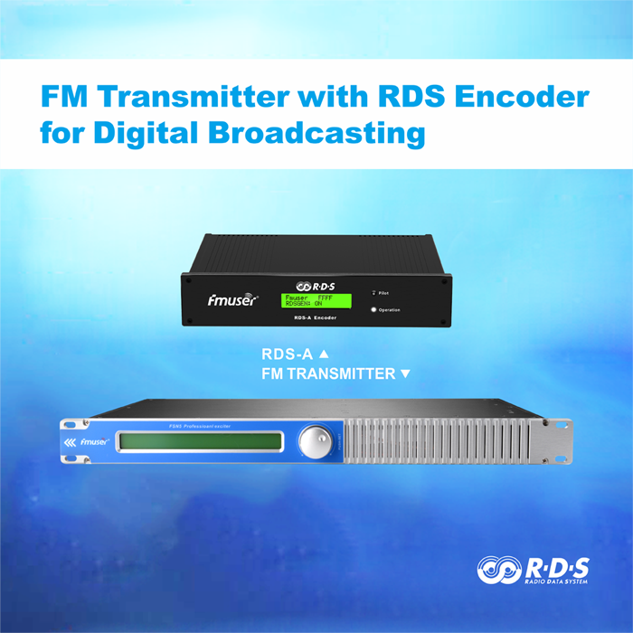 فرستنده FMUSER 150W FM با رمزگذار RDS برای پخش مستقیم آدرس دار RDS