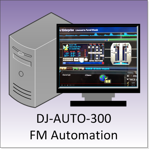 FMUSER DJ-AUTO-300 FM Audio Workstation Sistem Penyiaran Automatik dan Pengurusan untuk Stesen Radio di Bilik Udara