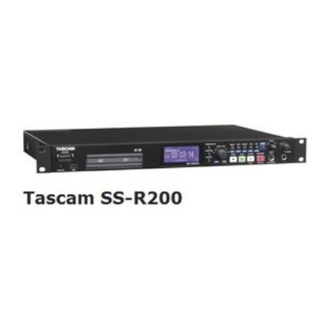 TASCAM SS-R200 R100 R1 registrador de estado sólido