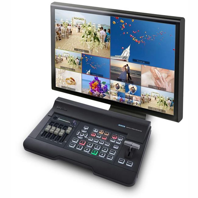 Datavideo SE-650 4-Input HD สลับวิดีโอดิจิตอลคอนเสิร์ตเหตุการณ์บาร์คืนฝึกอบรม