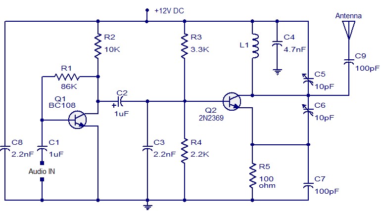 transmisor de FM simple