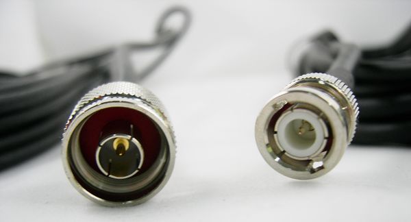 cable coaxial con conectores