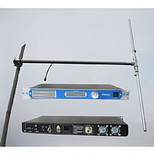 FMUSER 0-50W 50W FU-30C PLL Excitador de transmisor FM profesional 1U 87-108Mhz + DP100 1/2 kit de antena de onda dipolo