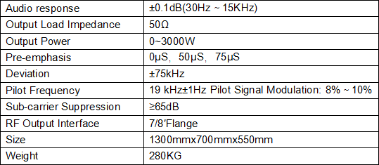 FMUSER 3000W 3KW Professional Rack FM broadcast transmitter + 4bay dipole antena + 50M coxial cable + konektor