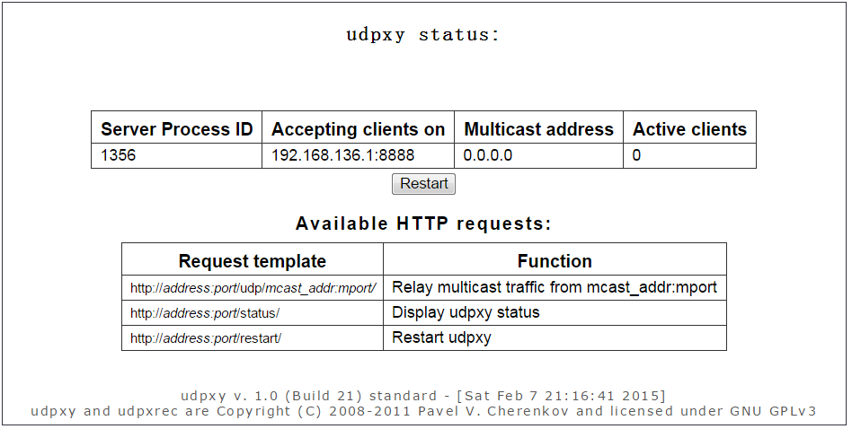 Openwrt en IPTV - udpxy