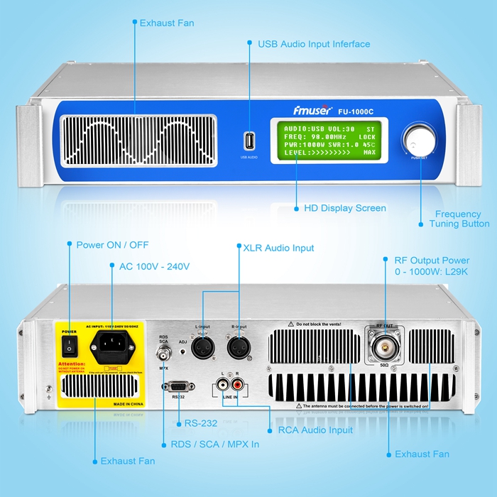 émetteur radio fm 1000 watt