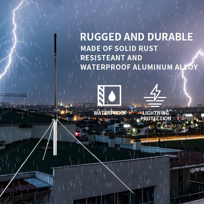 100w، 1w، 4w، 5w، 7w، 15w ایف ایم ٹرانسمیٹر BNC یا NJ 30meters 50ft ساتھ لئے fmuser GP100 8 / 26 لہر پروفیشنل جی پی انٹینا. کیبل